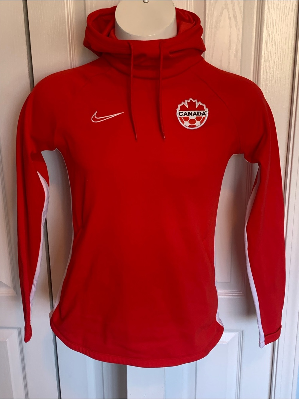 Nike Red Canada Hooded Soccer Sweatshirt